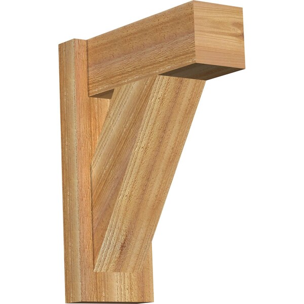 Ekena Millwork Traditional Block Rough Sawn Outlooker, Western Red Cedar, 6"W x 14"D x 18"H OUT06X14X18TRA05RWR - main